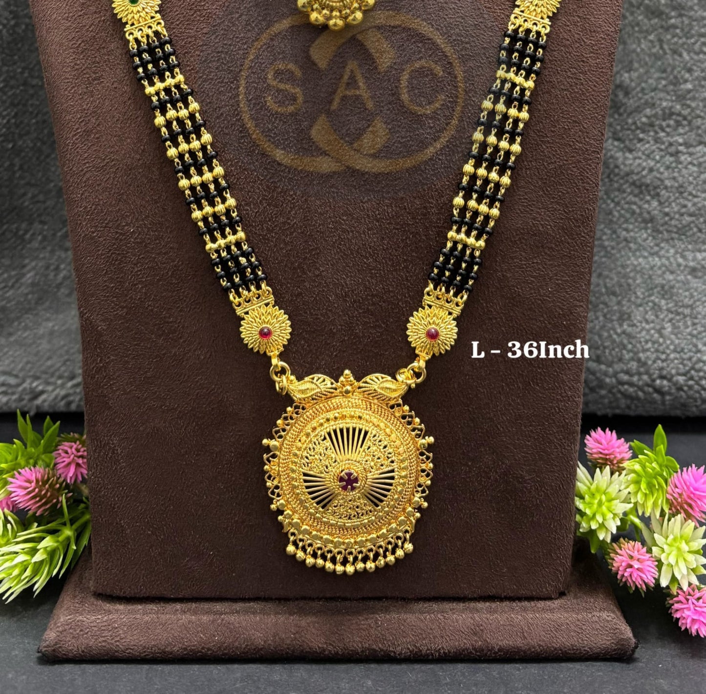 Micro Gold Mangalsutra Combo Set