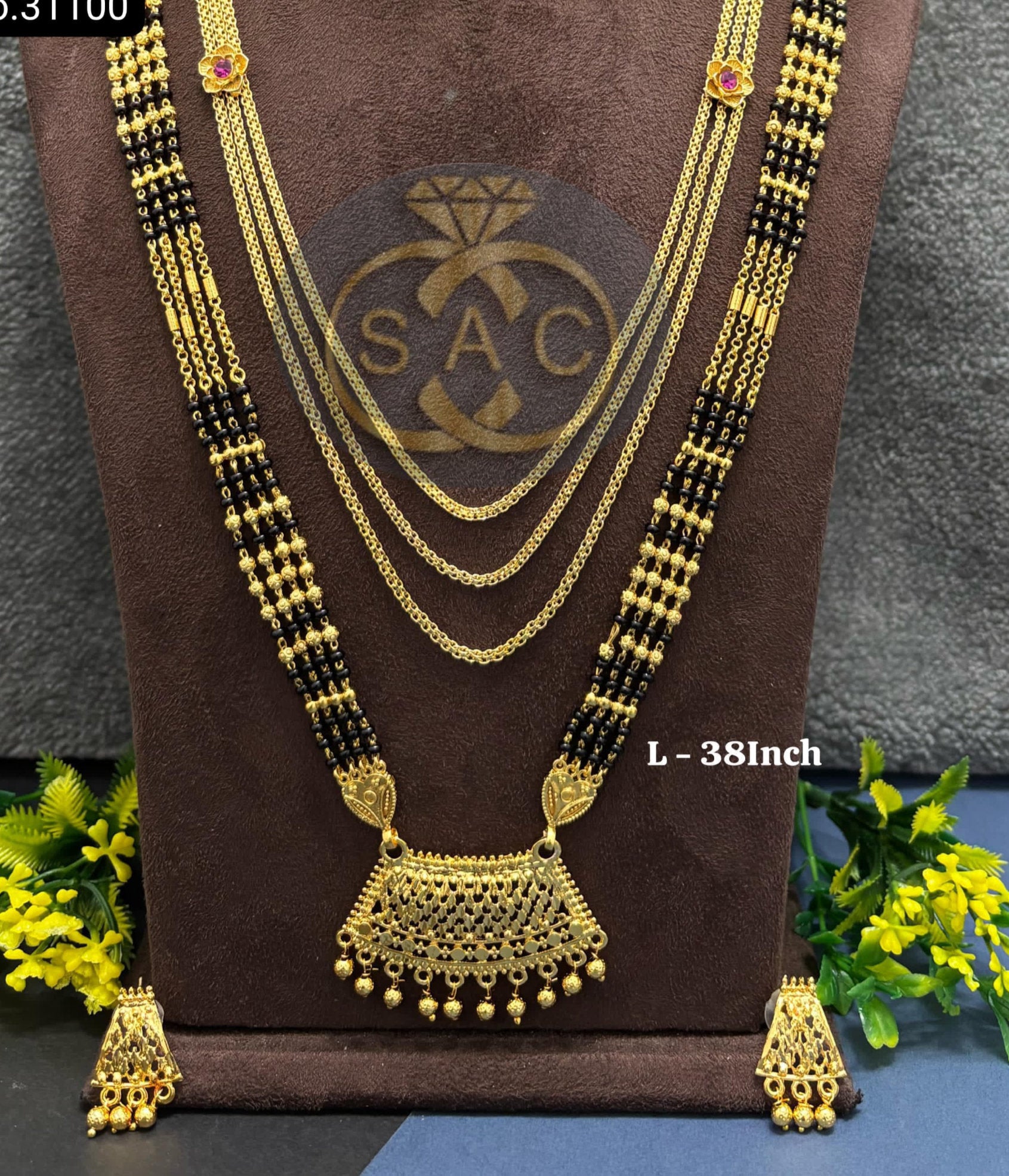 Micro Gold Mangalsutra Combo Set