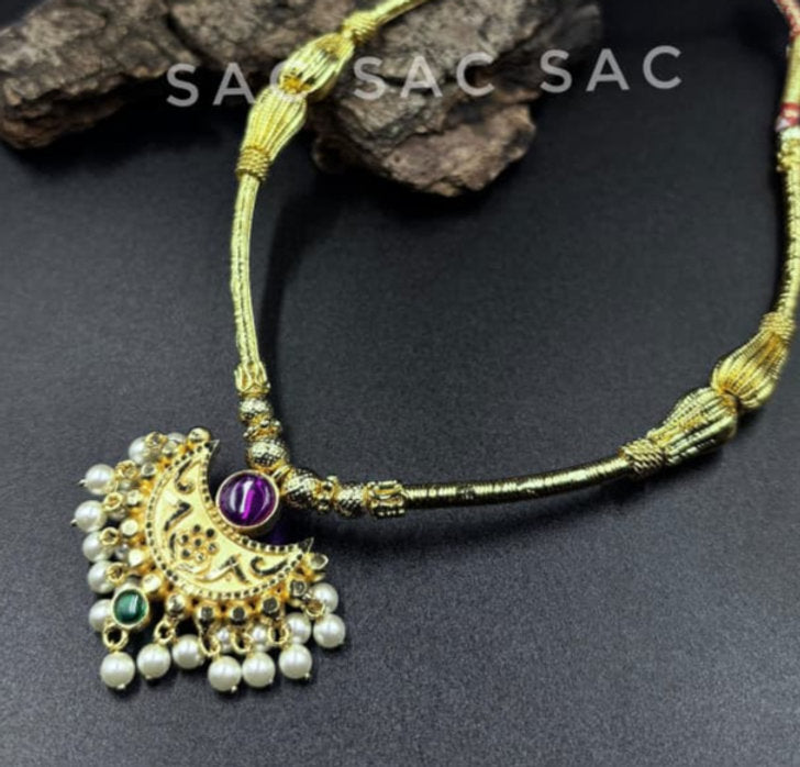 PREMIUM QUALITY THUSHI NECKLACE - 591