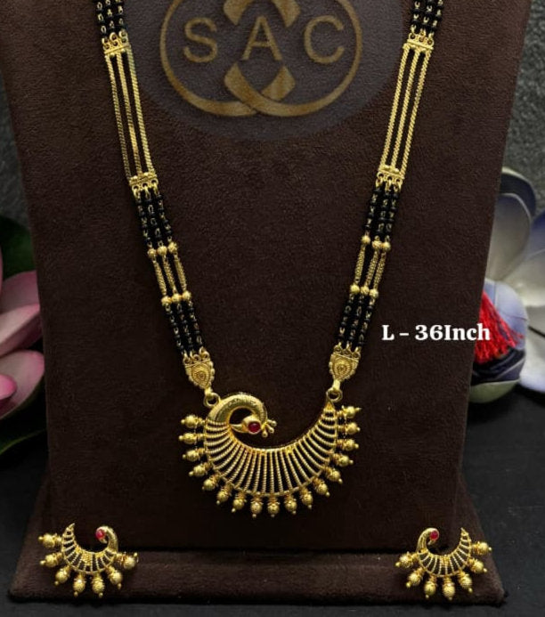 Micro Gold Mangalsutra Combo Set