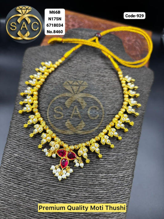 Premium Quality Moti Necklace - 929