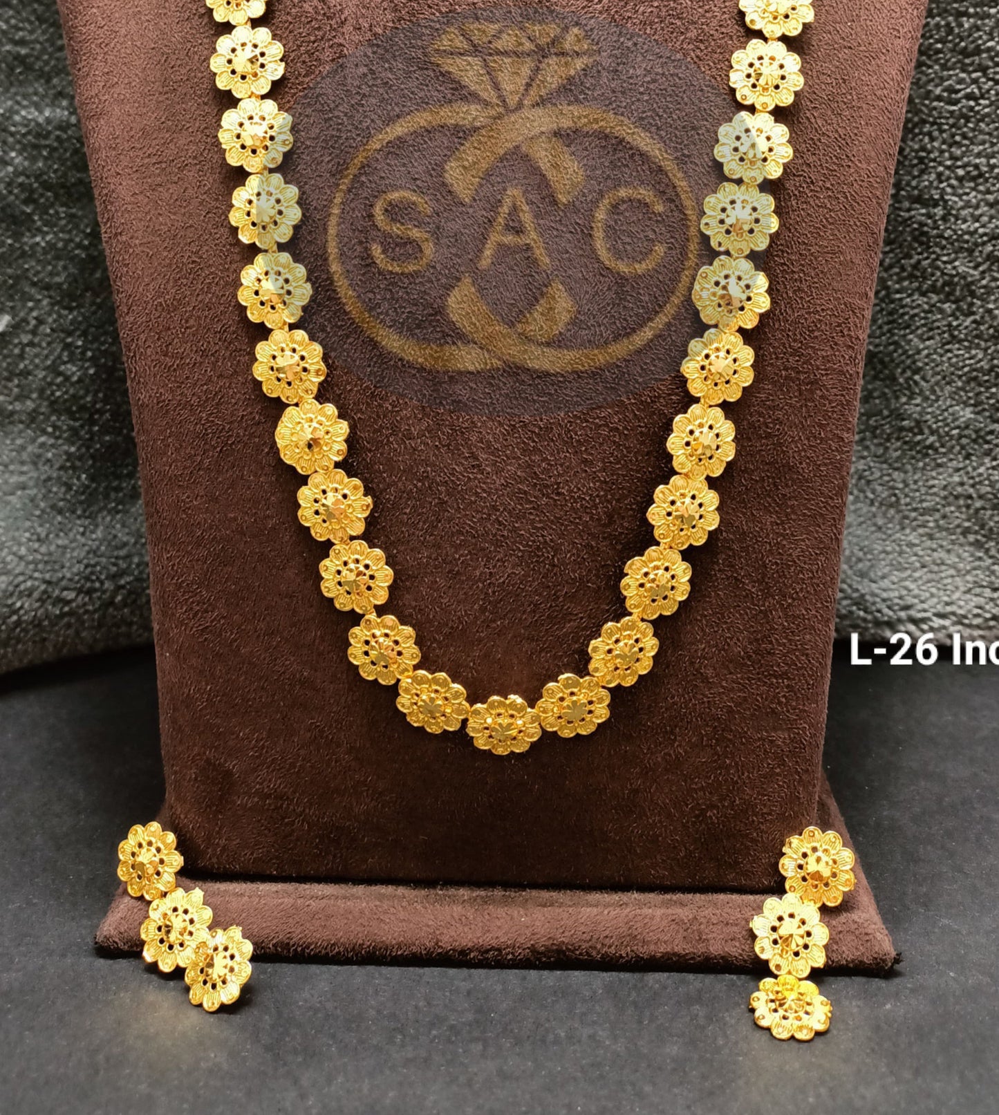 Micro Gold Tushi Long necklace Combo Set