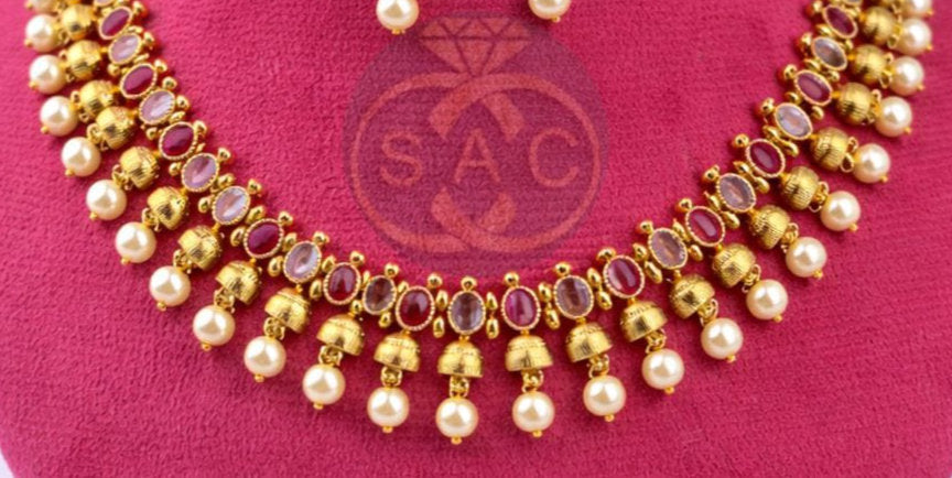 Premium Quality Short Necklace- 1225