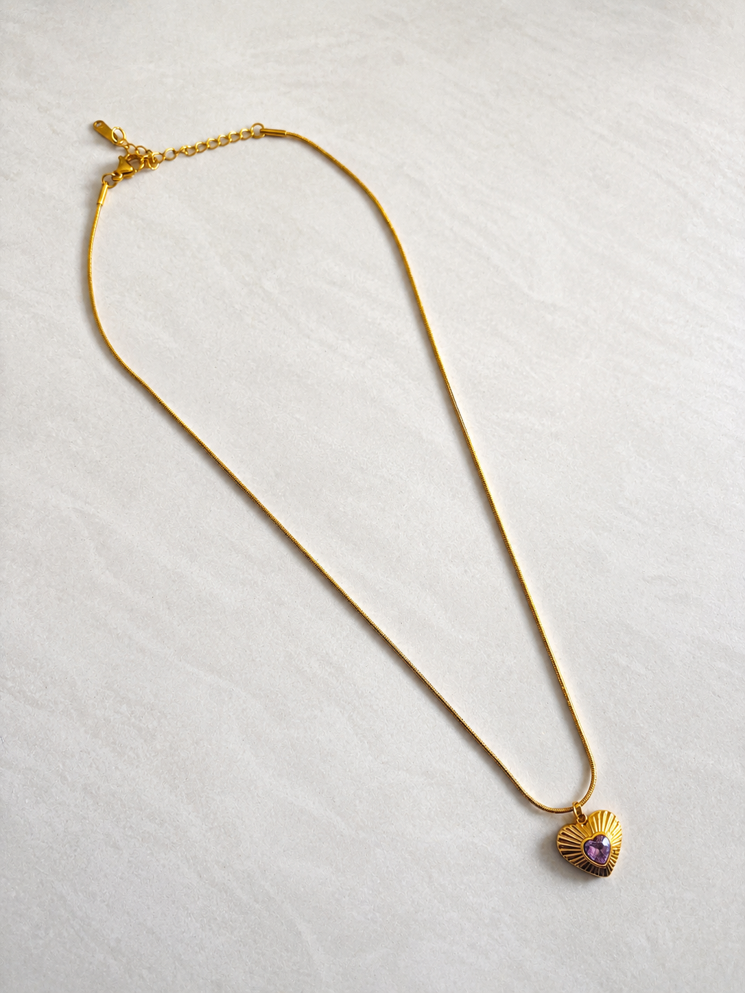 Rosy Radiance 18K Gold Plated Chain