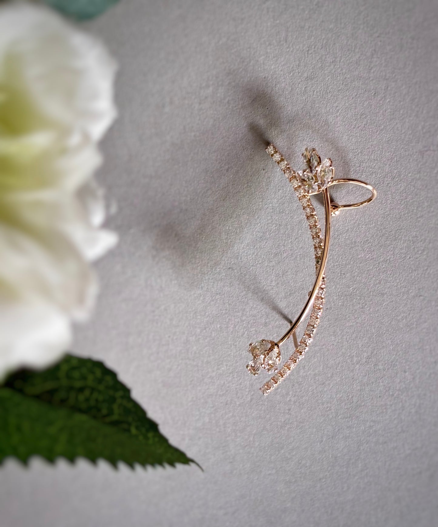 Royal Blossom Ear Cuffs – 18KT Gold Plated