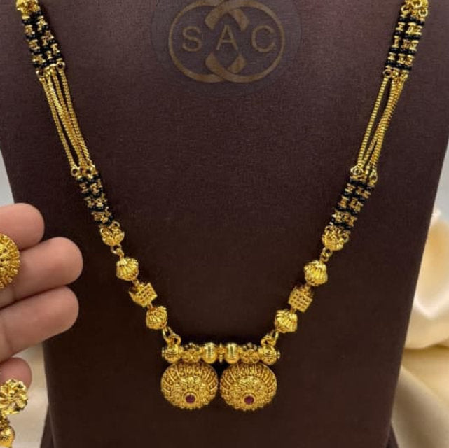 Micro Gold Mangalsutra Combo Set -1448