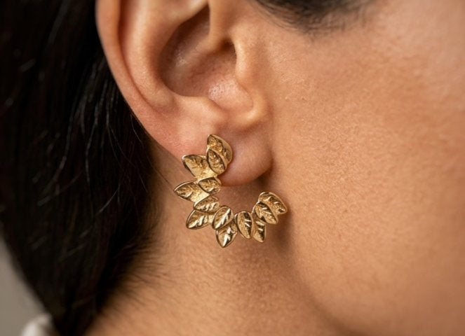 18 KT Gold Plated Elegant Drop Earrings