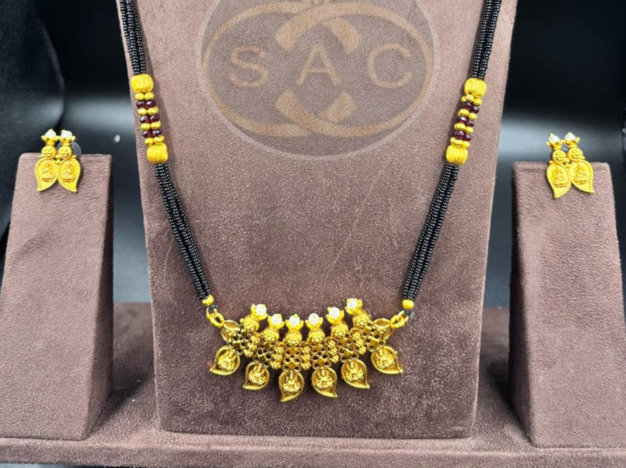 MATTE Necklace Mangalsutra Combo Set - 595