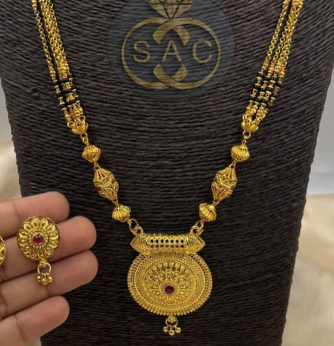 New Micro Gold Mangalsutra - 1498