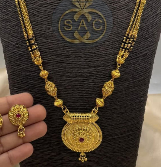 New Micro Gold Mangalsutra - 1498