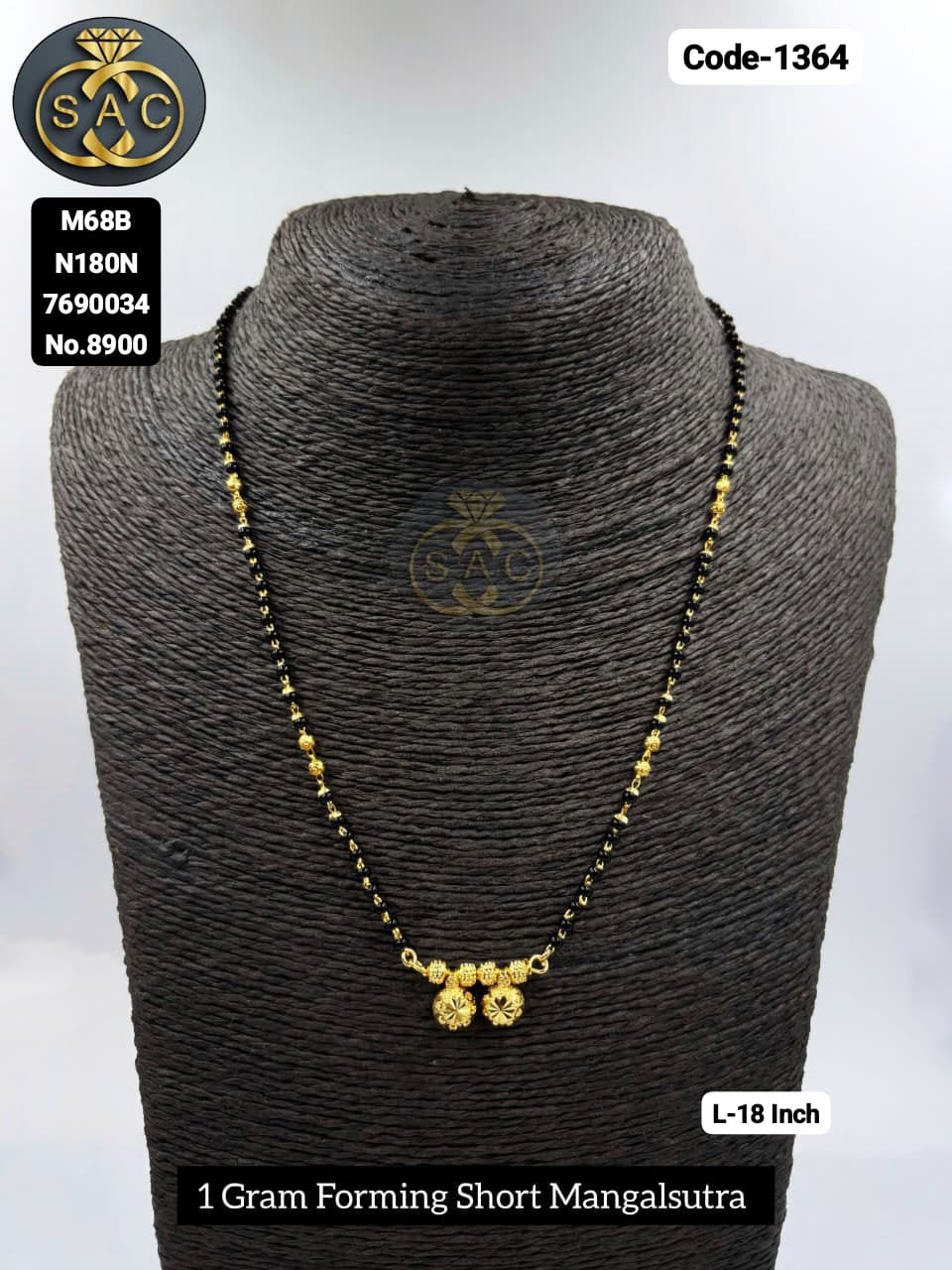 1 GM Forming Short Mangalsutra - 1364