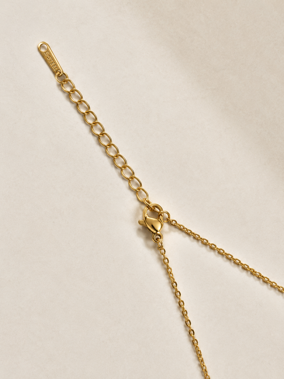 Diamond Halo 18KT Gold Plated Chain