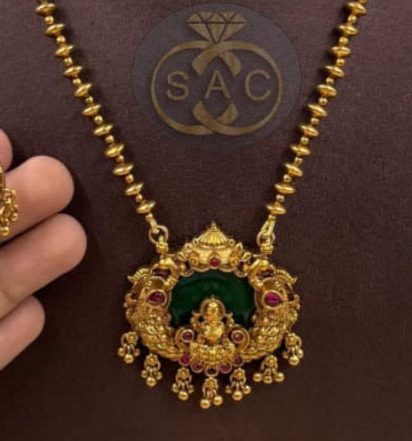 Premium Quality Heritage Laxmi pendant Necklaces Combo Set -1433