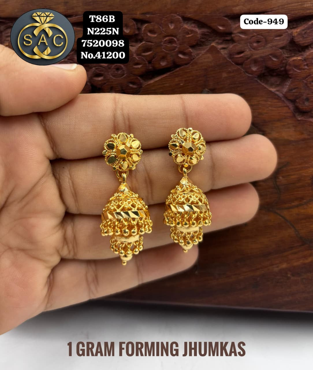 1 GM FORMING JHUMKA - 949