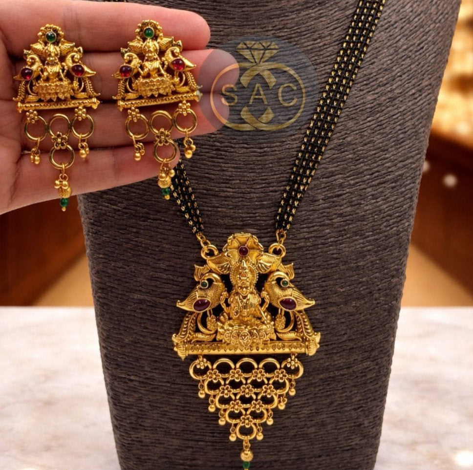 Premium Quality Heritage Choker Mangalsutra combo set - 1389