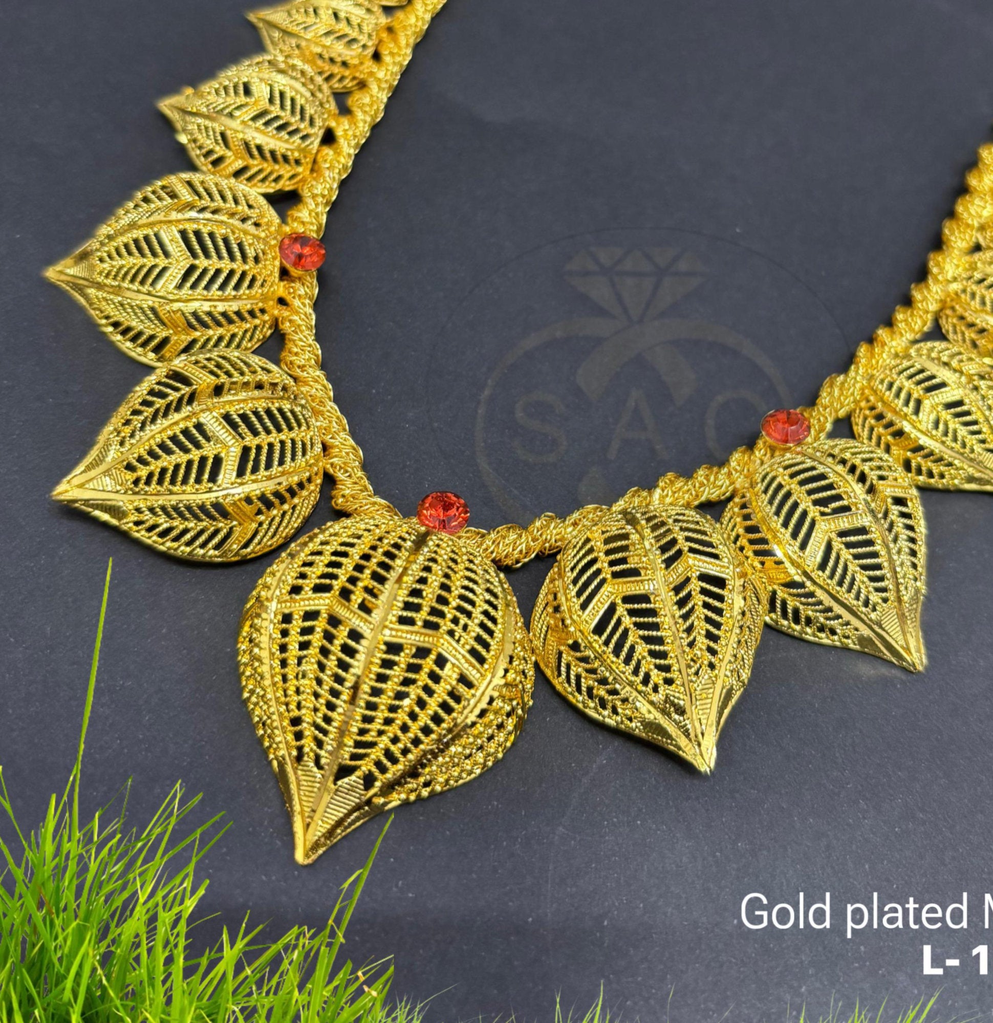 Gold plated Modak Har - 107