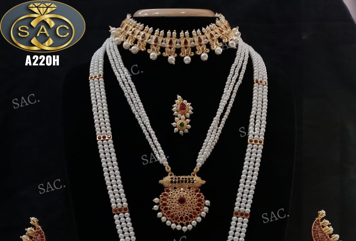 Bridal Moti Tanmani Combo Set