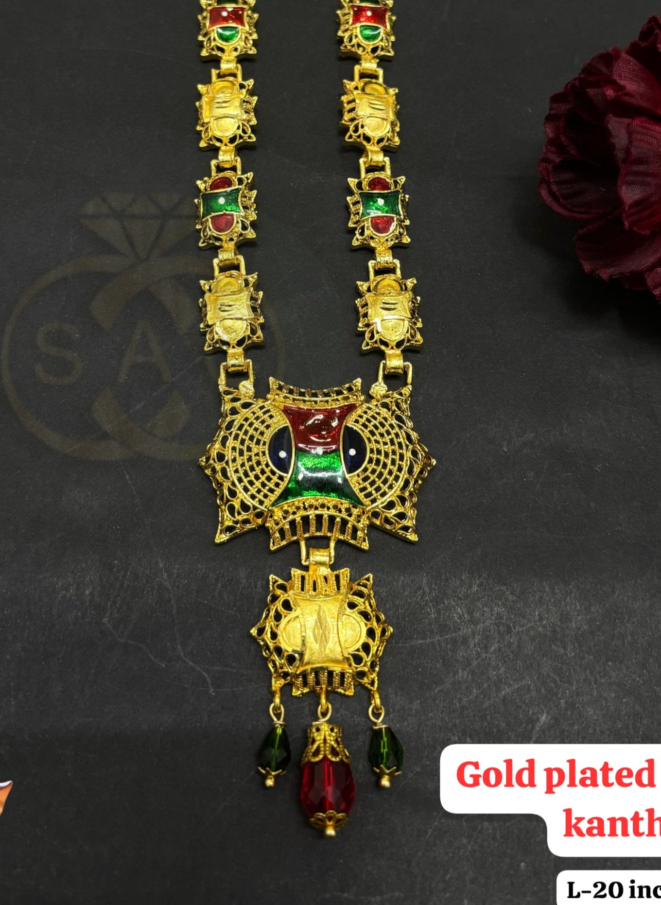 Gold plated Ganesha Kanthi - 302