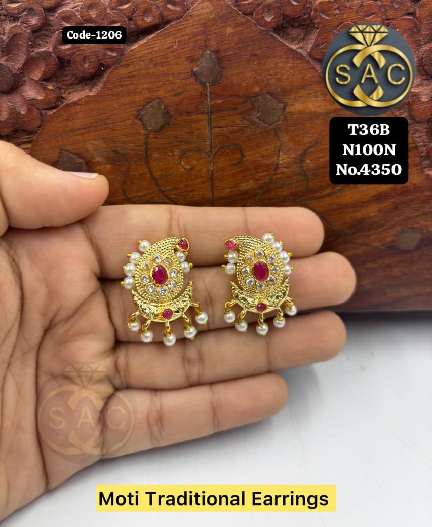 MICRO GOLD PLATED MOTI TOPS - 1206