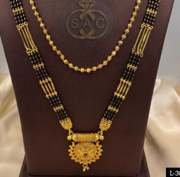New Micro Gold Mangalsutra Combo Set - 1509