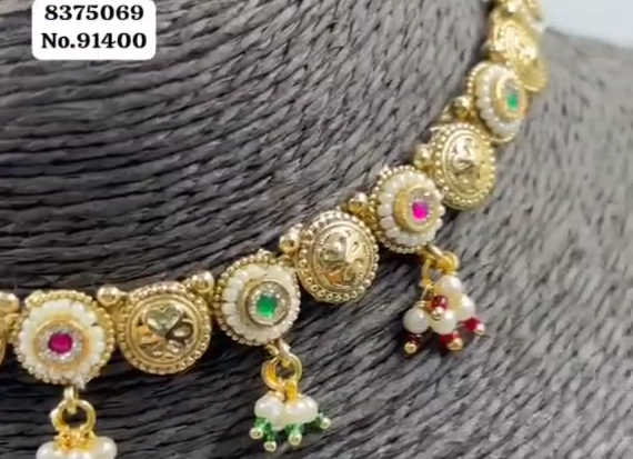 Premium Quality Rajwadi Necklace - 774