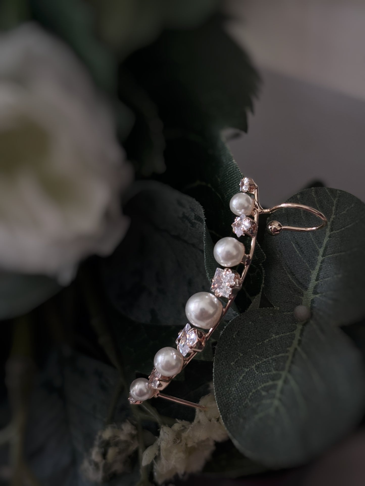 Pearl Grace Ear Cuffs – 18KT Gold Plated
