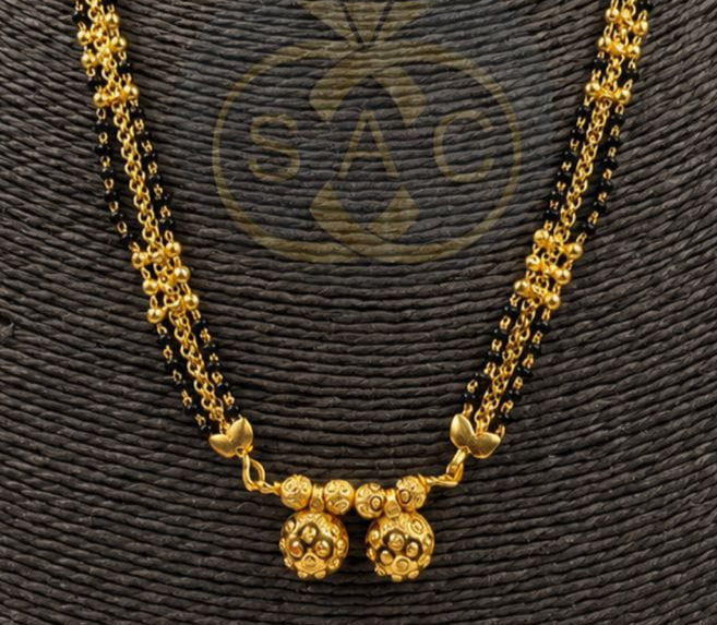 New Micro Gold Short Mangalsutra - 1530
