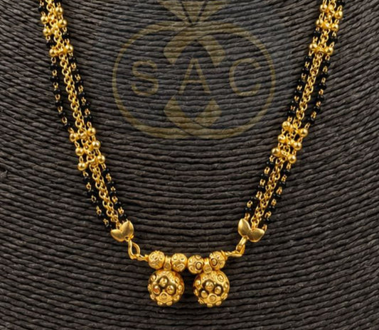 New Micro Gold Short Mangalsutra - 1530
