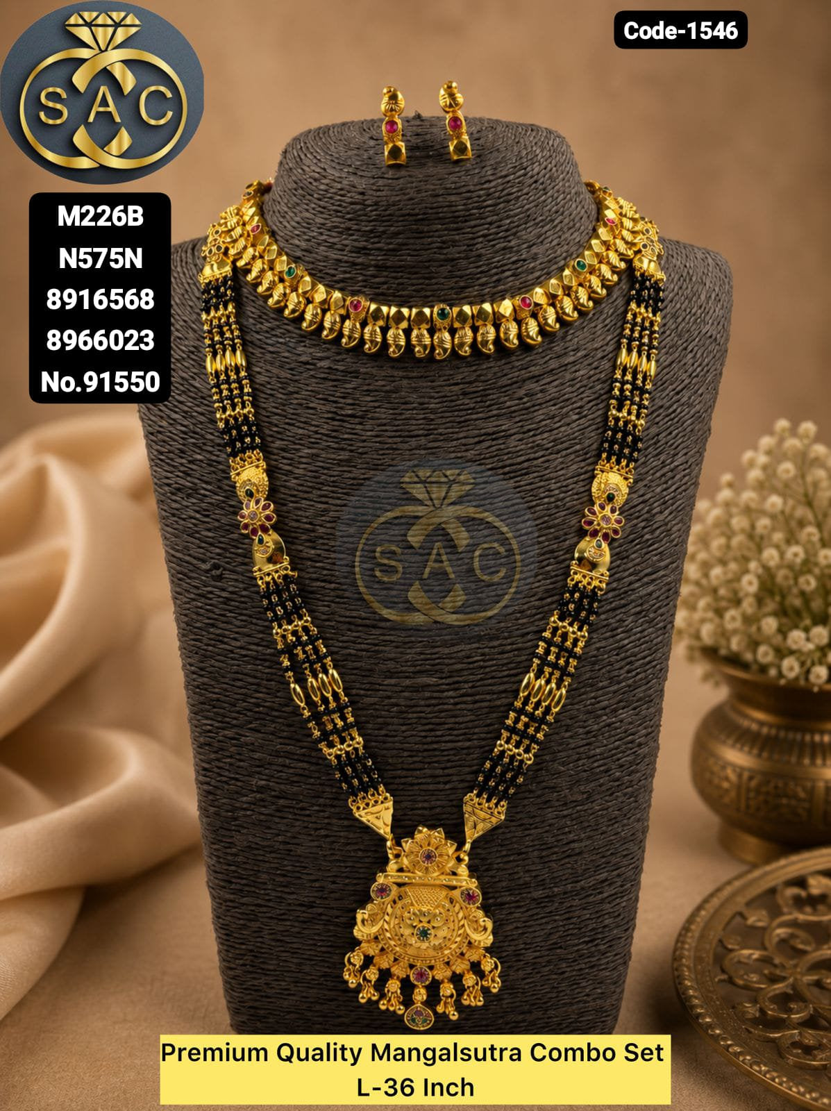 Micro Gold Mangalsutra Set - 1546