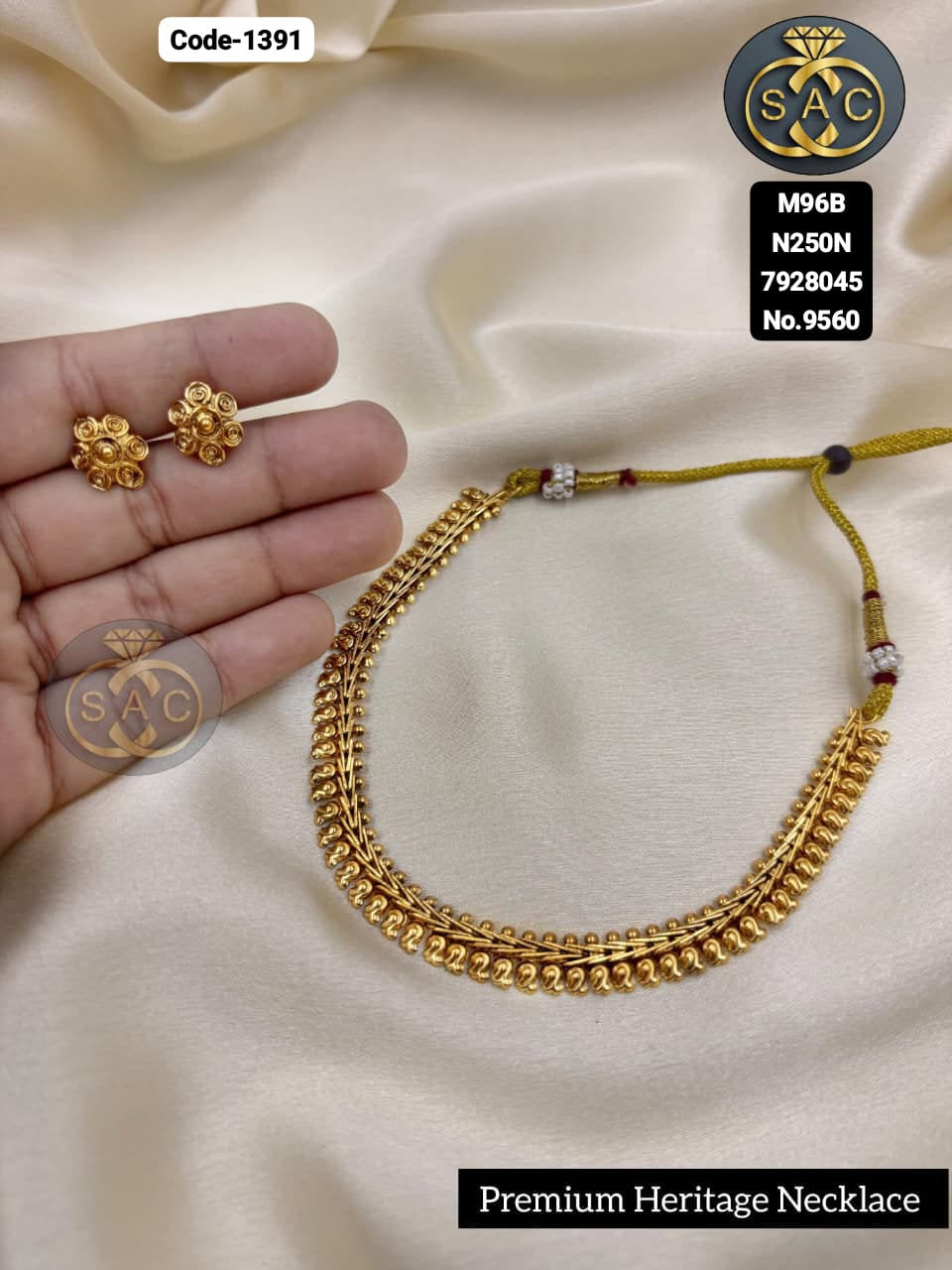 Premium Quality Heritage Short Necklace - 1391