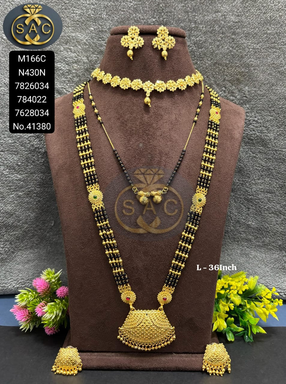 Micro Gold Mangalsutra Combo Set