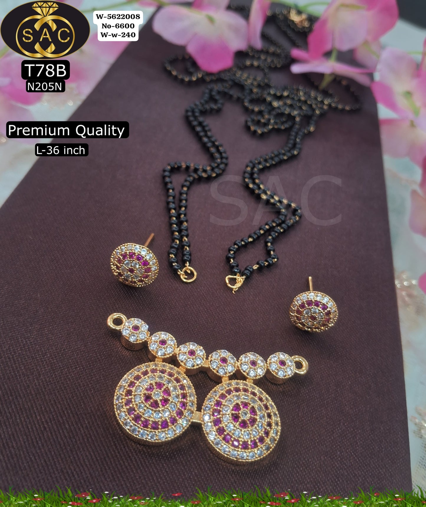 Premium quality AD stone Mangalsutra
