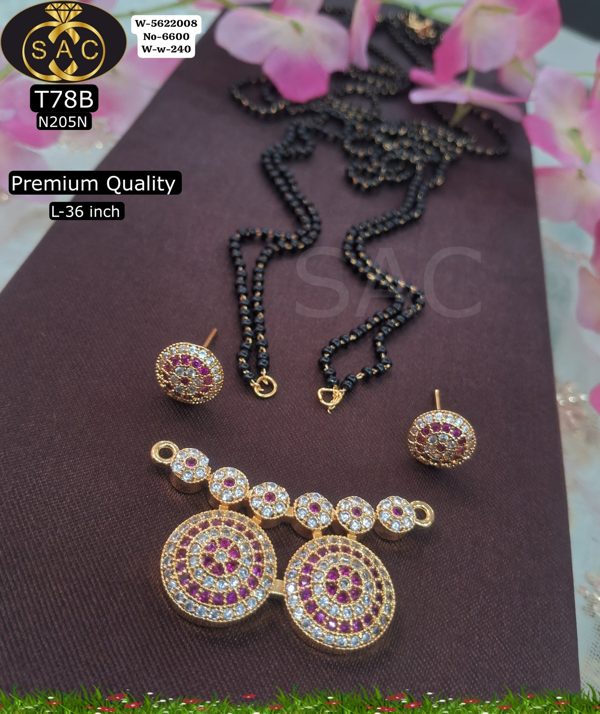 Premium quality AD stone Mangalsutra