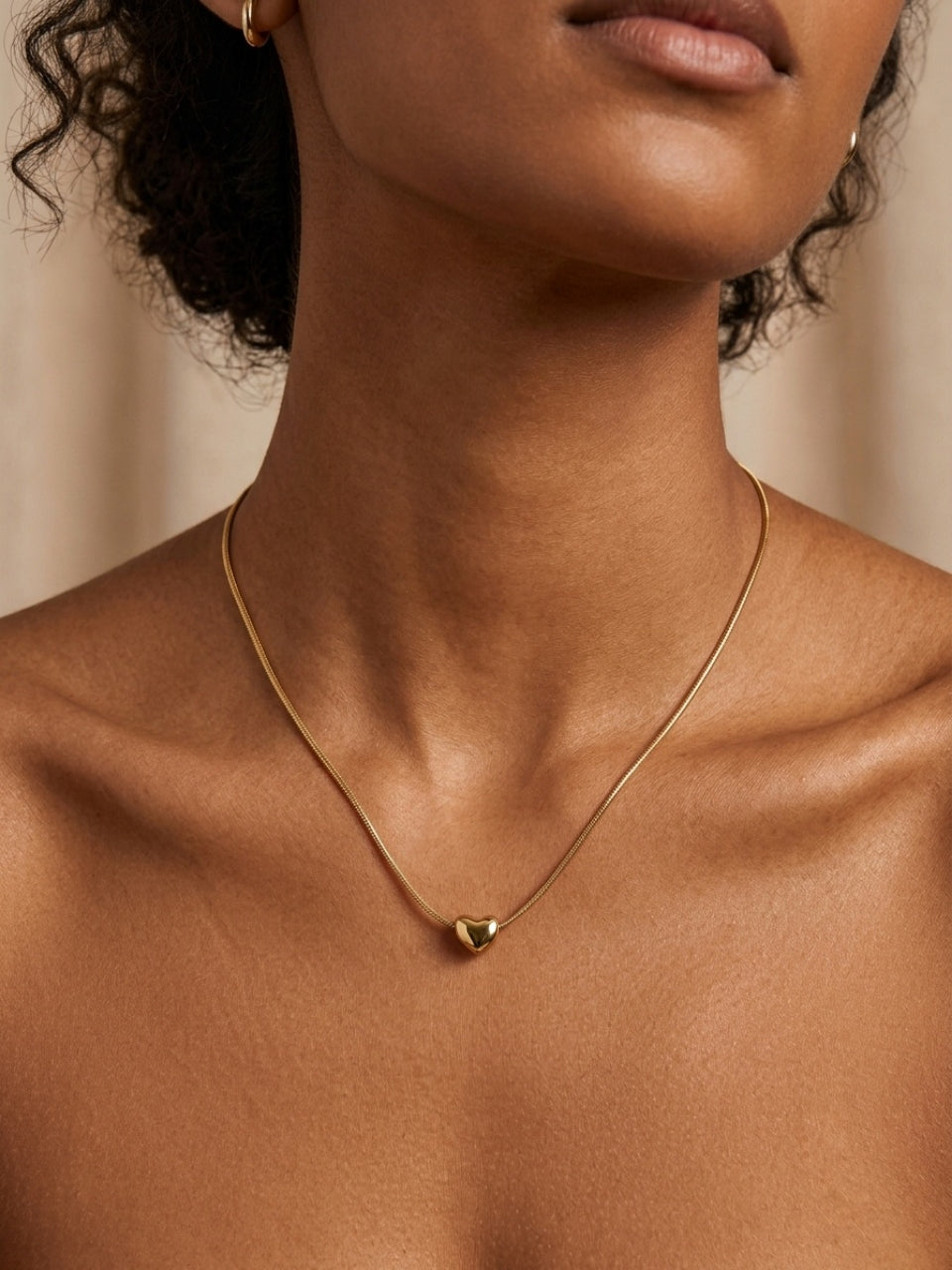 Heart Glow 18KT Gold Plated Women's Chain