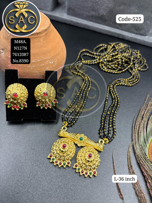 Micro Gold Mangalsutra  Set - 525
