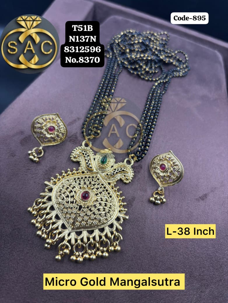 Micro Gold Mangalsutra  Set -895