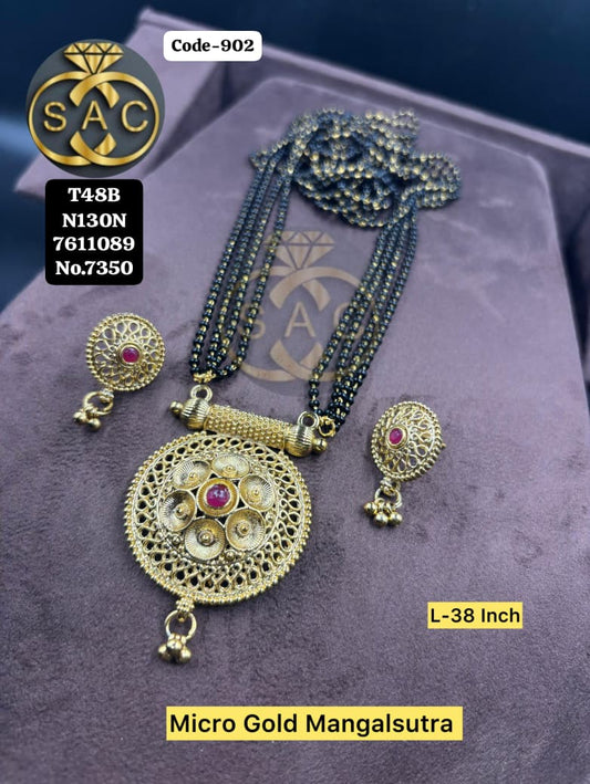 Micro Gold Mangalsutra  Set -902
