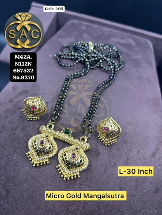 Micro Gold Mangalsutra  Set -405
