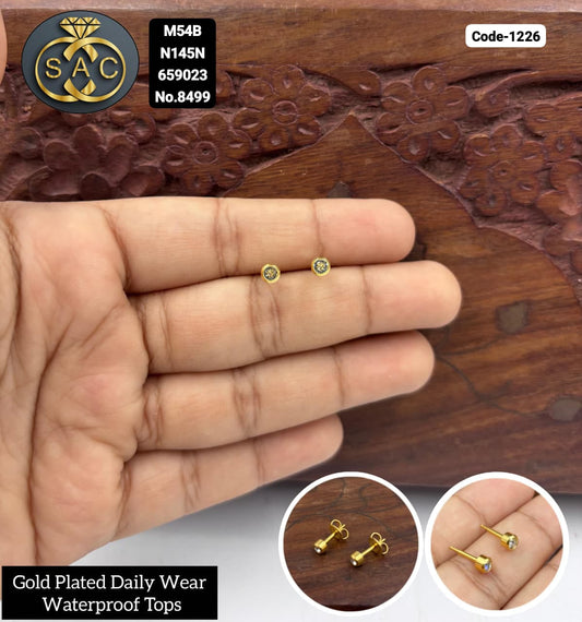 Gold Plated Daily Where Waterproof Tops -1226