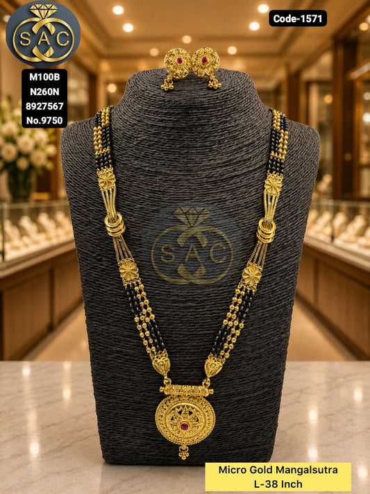 New Micro Gold  Mangalsutra - 1571