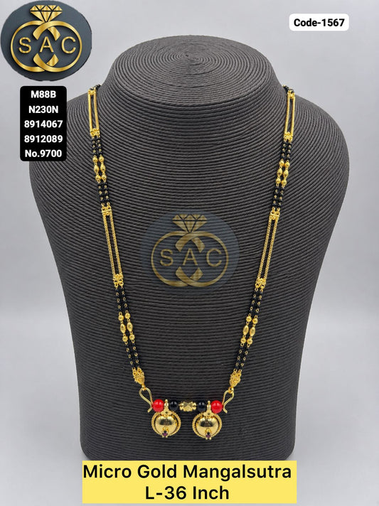 Micro Gold Mangalsutra Set - 1567