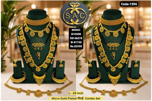 New Micro Gold plated Gourai Combo Set - 1596