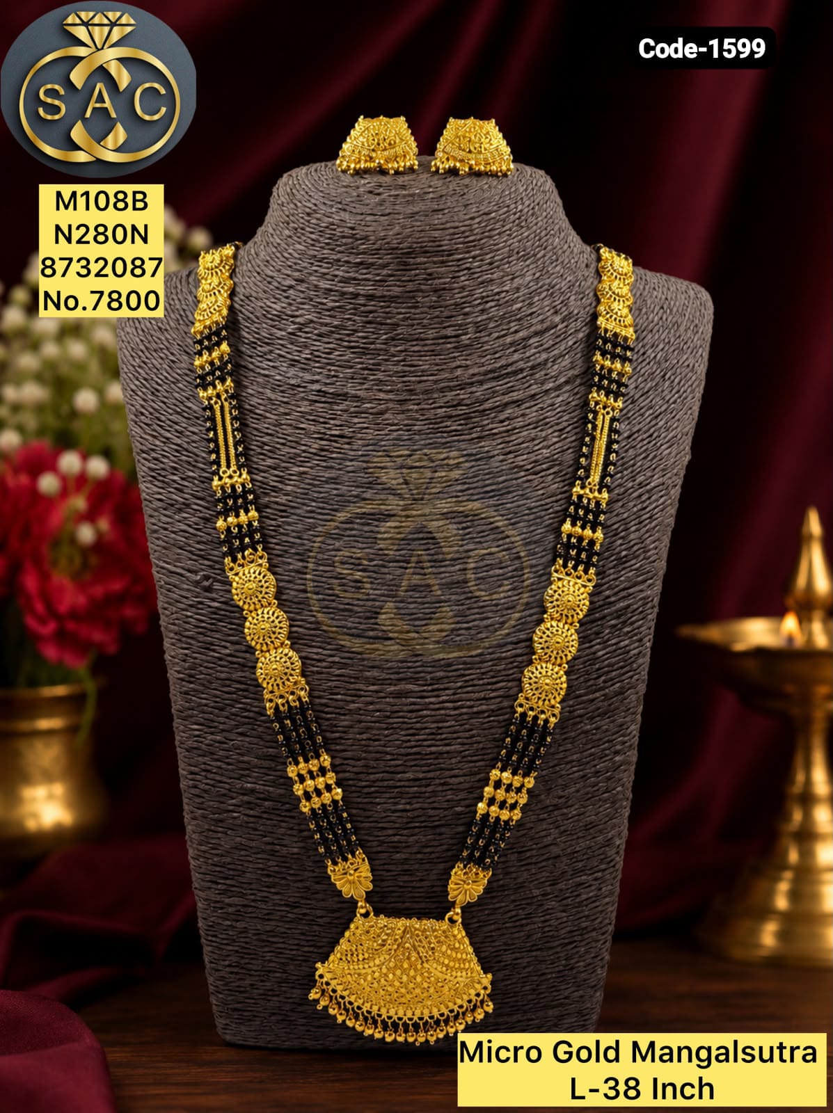New Micro Gold  Mangalsutra - 1599