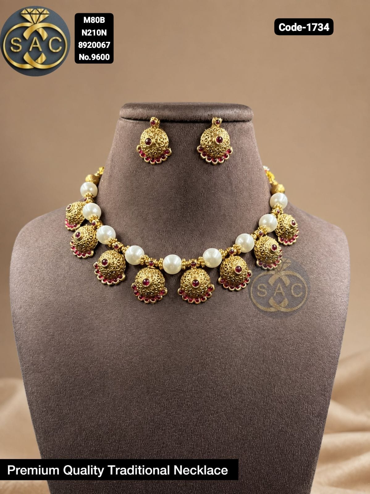 PREMIUM QUALITY TRADITIONAL NECKLACE - 1734