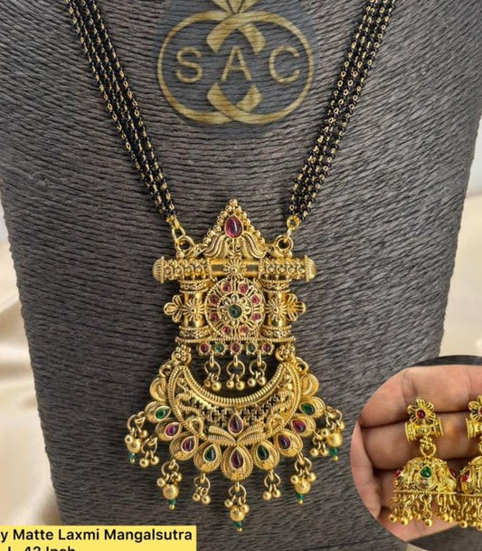 Premium Quality Matte Laxmi Mangalsutra - 1377