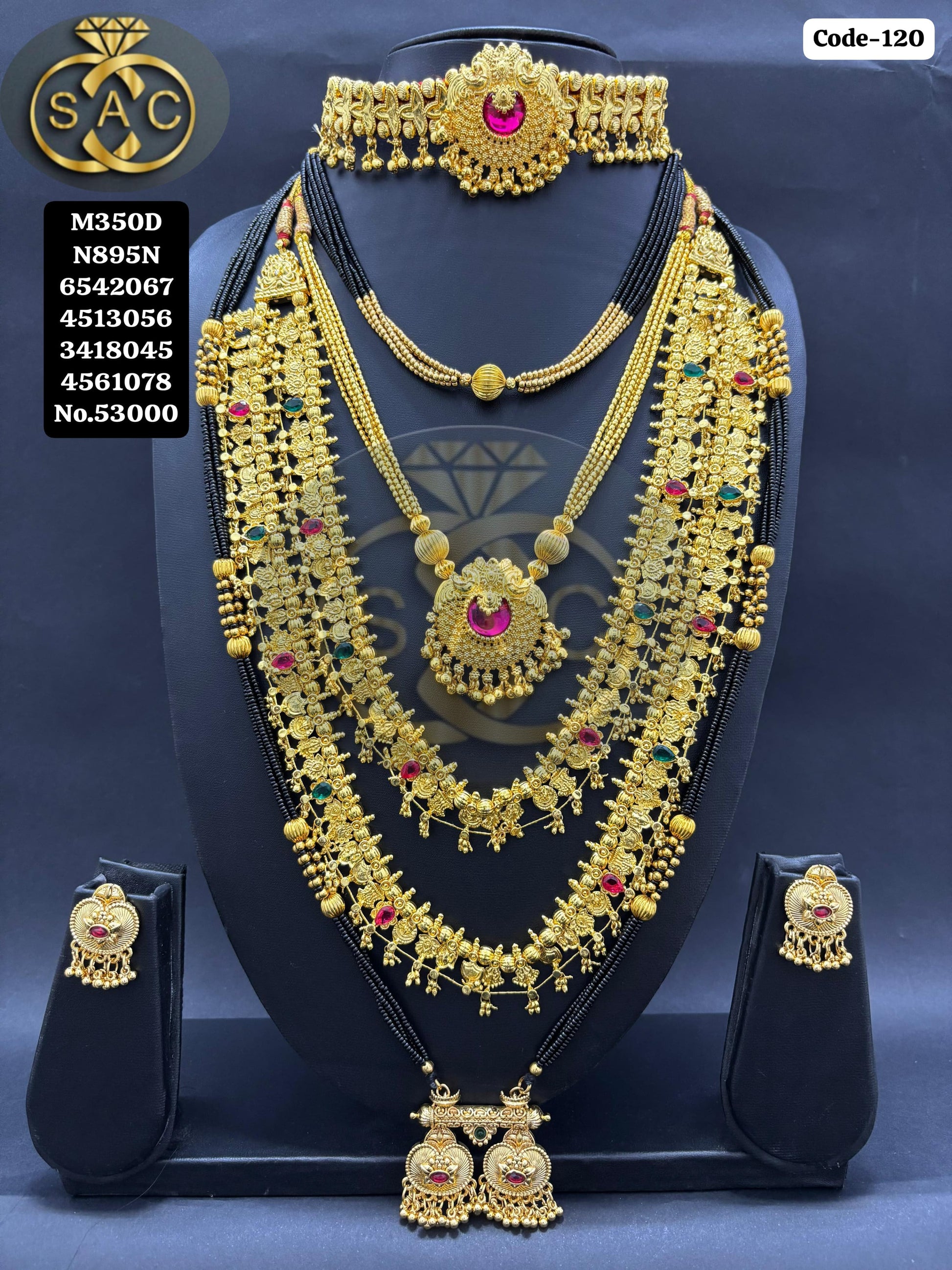 Micro Gold Mangalsutra Combo Set -120