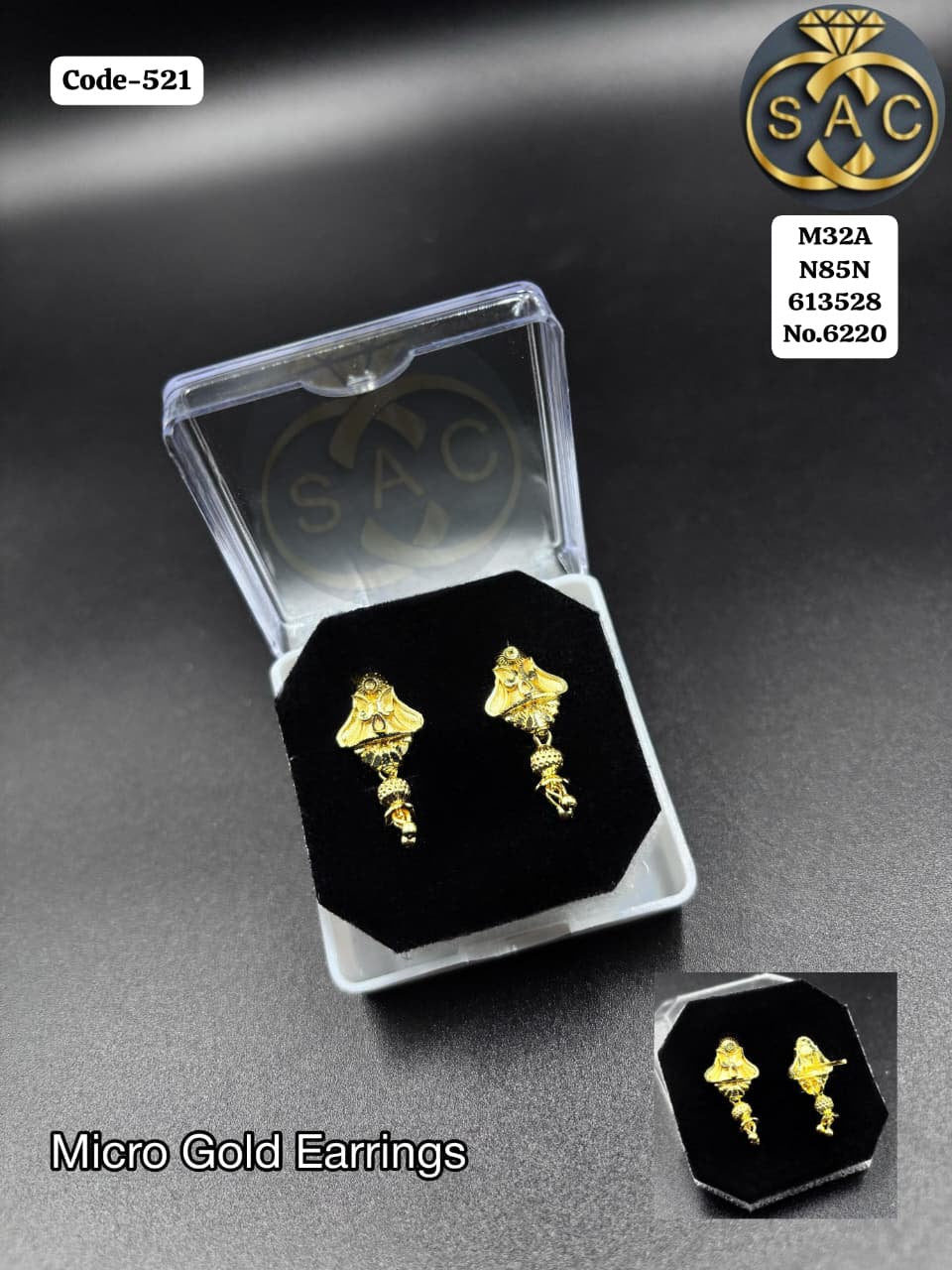 PREMIUM QUALITY AD STONE EARRINGS -521