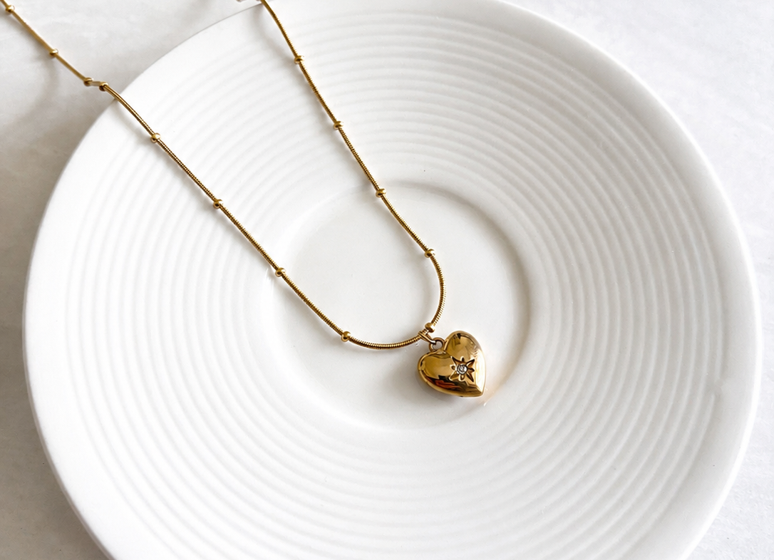 Heart Bloom 18KT Gold Plated Chain
