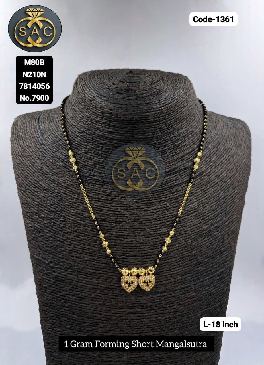1 GM Forming Short Mangalsutra - 1361