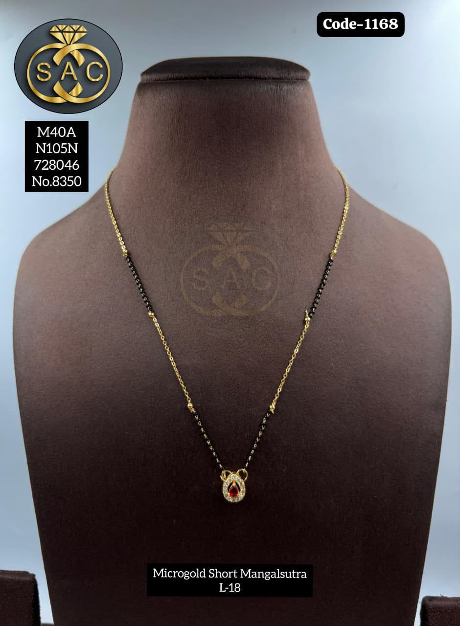 Micro Gold SHORT Mangalsutra - 1168